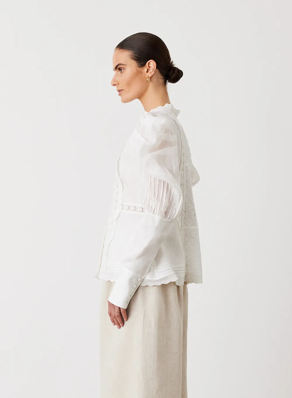 Imogen Linen Ramie Shirt | Cream