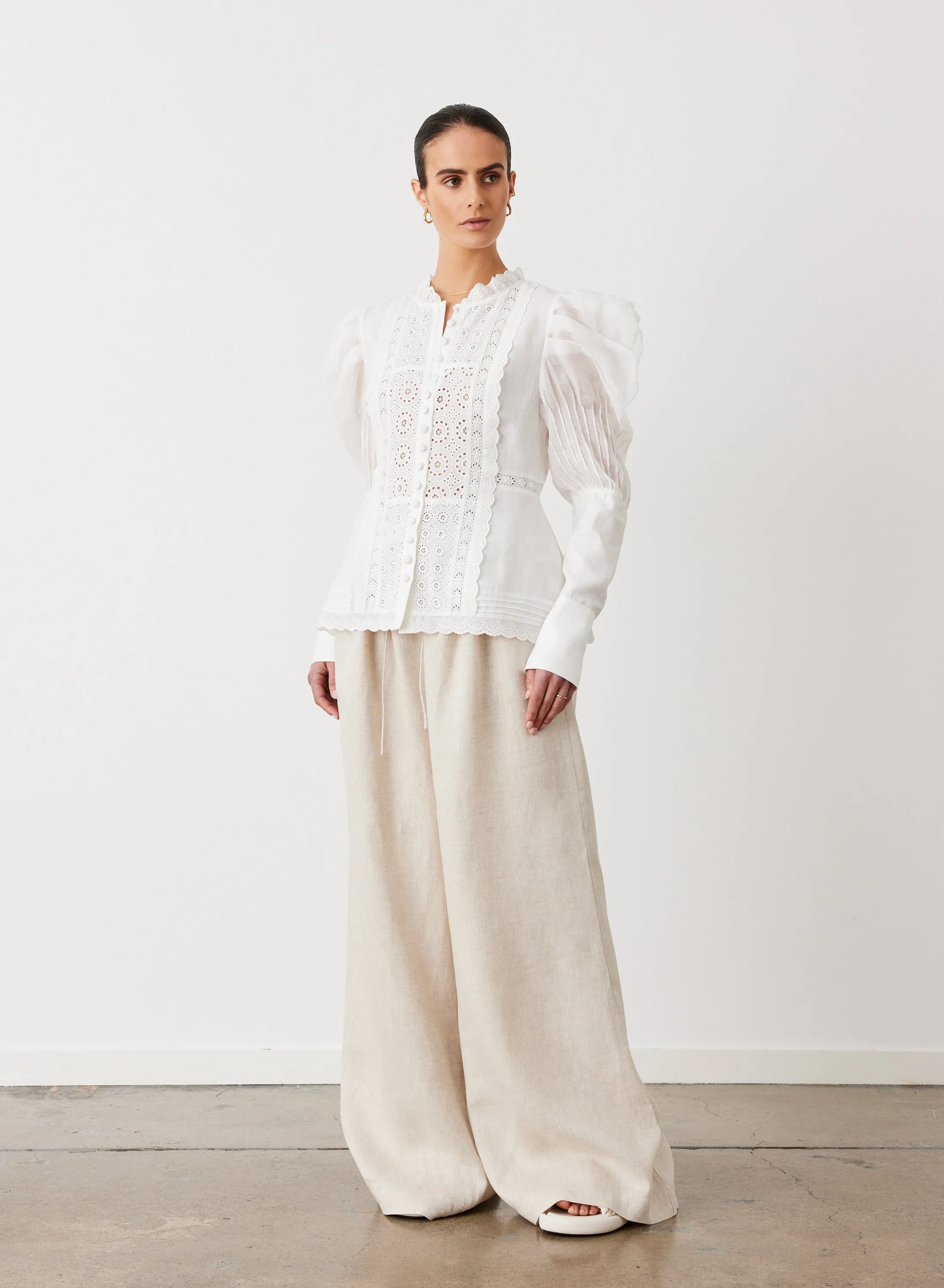 Imogen Linen Ramie Shirt | Cream