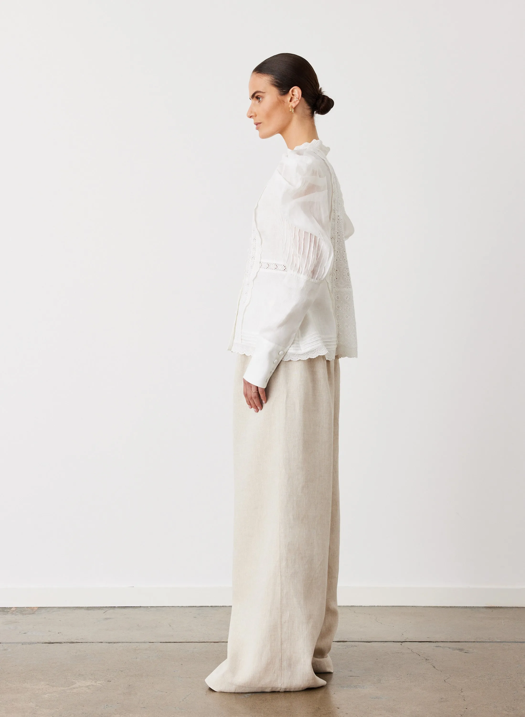 Imogen Linen Ramie Shirt | Cream