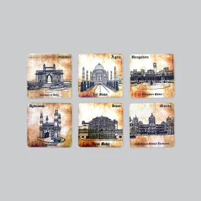 Indian Heritage Coaster Set of 6