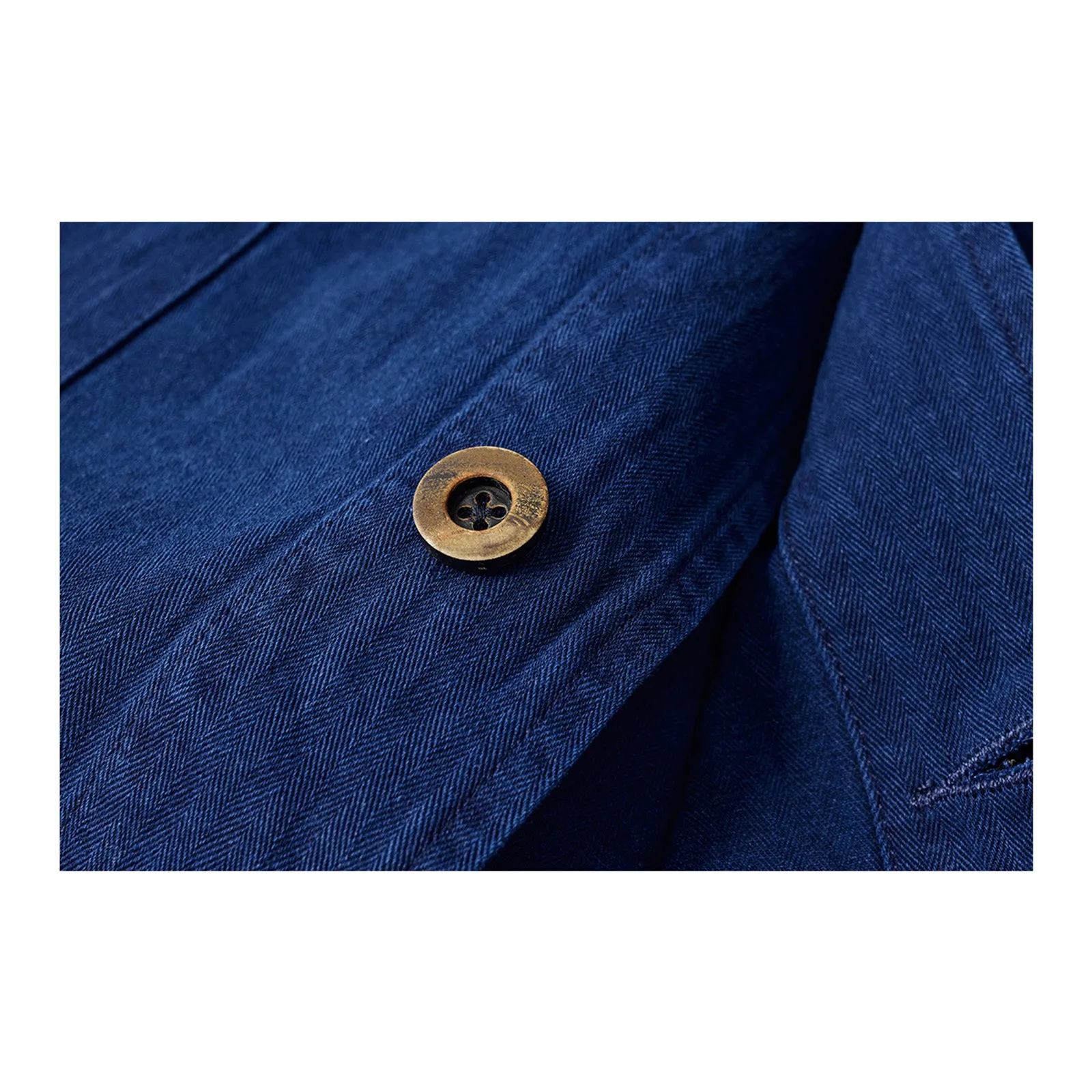 Indigo Long Suit Trench Coat Blue Dyed Jacket