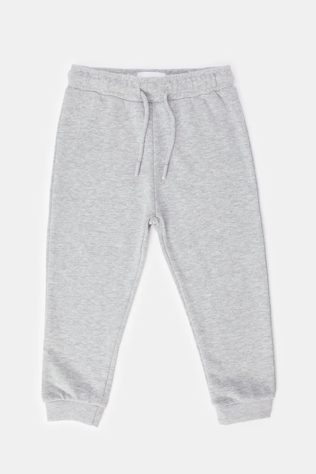 Infant Boys Grey Solid Active Pants