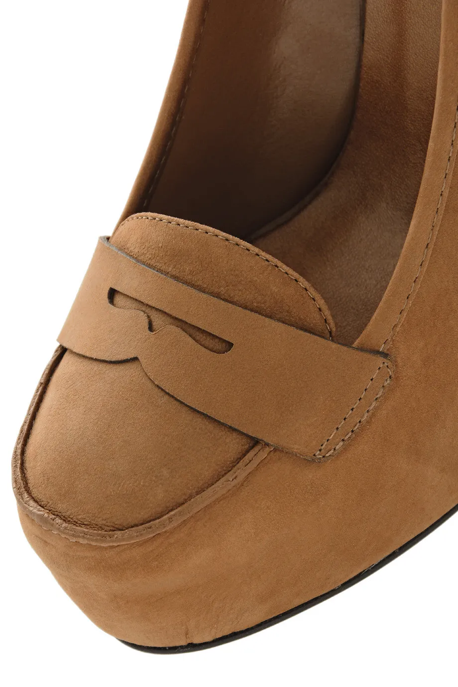 IRLANDA Camel Leather Pumps