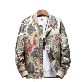 Japanese Embroidery Bomber Jacket