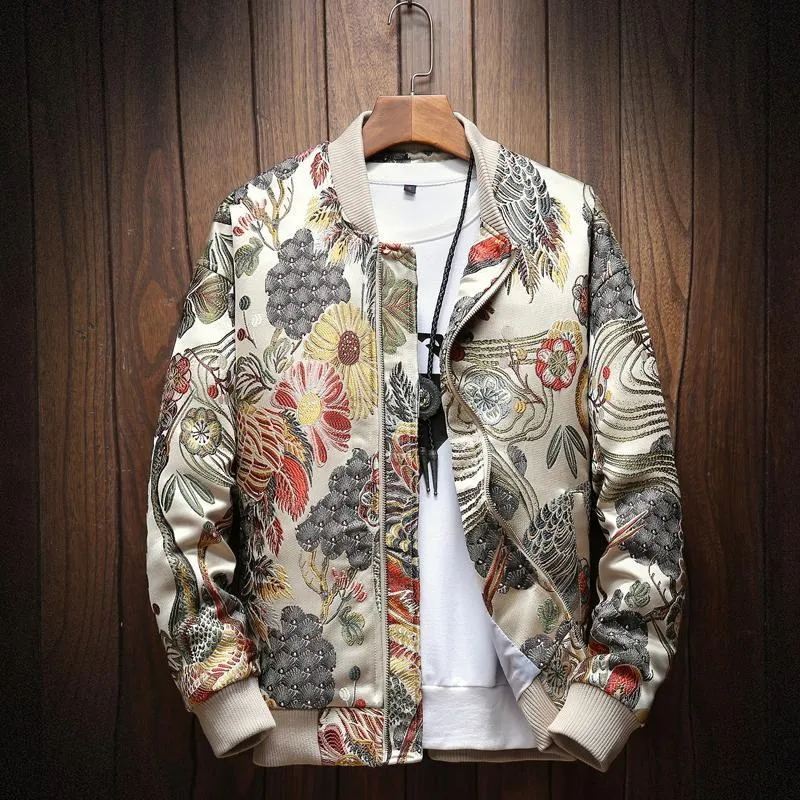 Japanese Embroidery Bomber Jacket