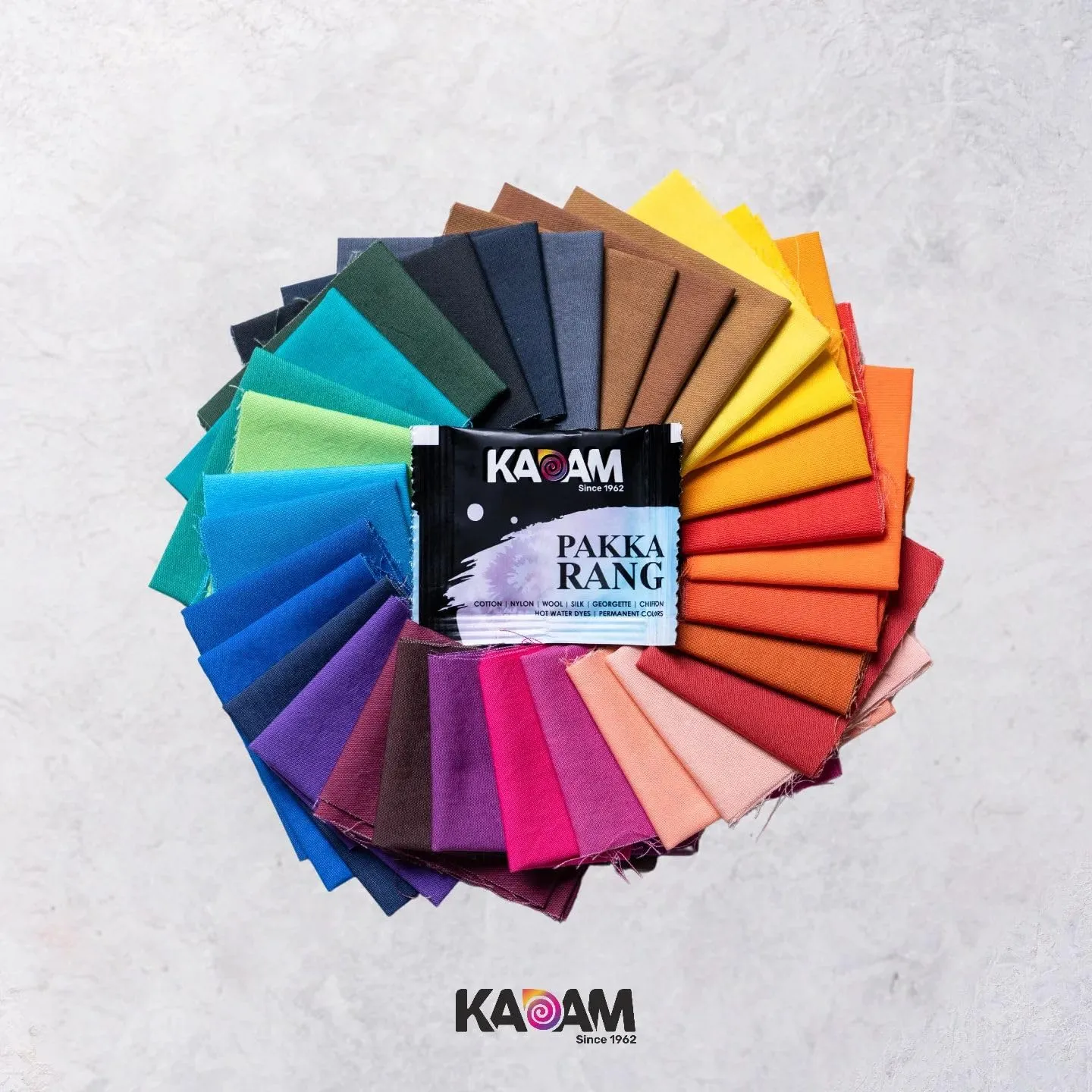 Kadam Pakka Rang Fabric Dye Colour | 25g Pack | Includes DyFix Color Fixer | Permanent Fabric Dyes for Old Faded Jeans and Clothes (Jeans Black)