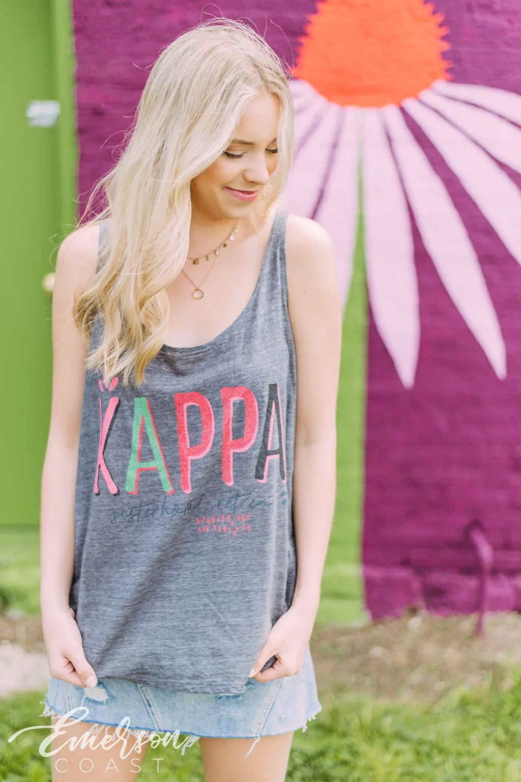 Kappa Kappa Gamma Colorful PR Slouchy Tank