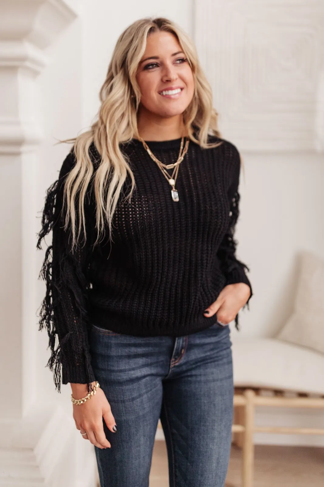 Katrina Fringe Sweater