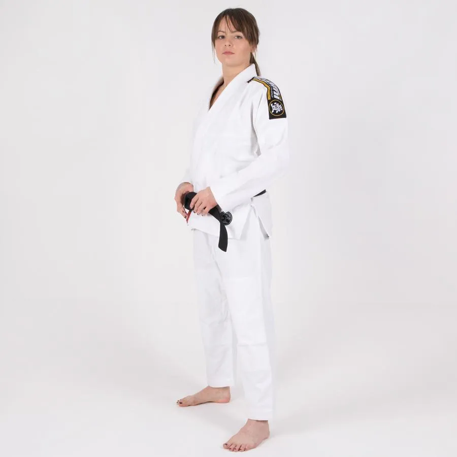 Kimono Femei Brazilian Jiu Jitsu TATAMI Nova Absolute Gi - Alb (Centura Alba Inclusa)