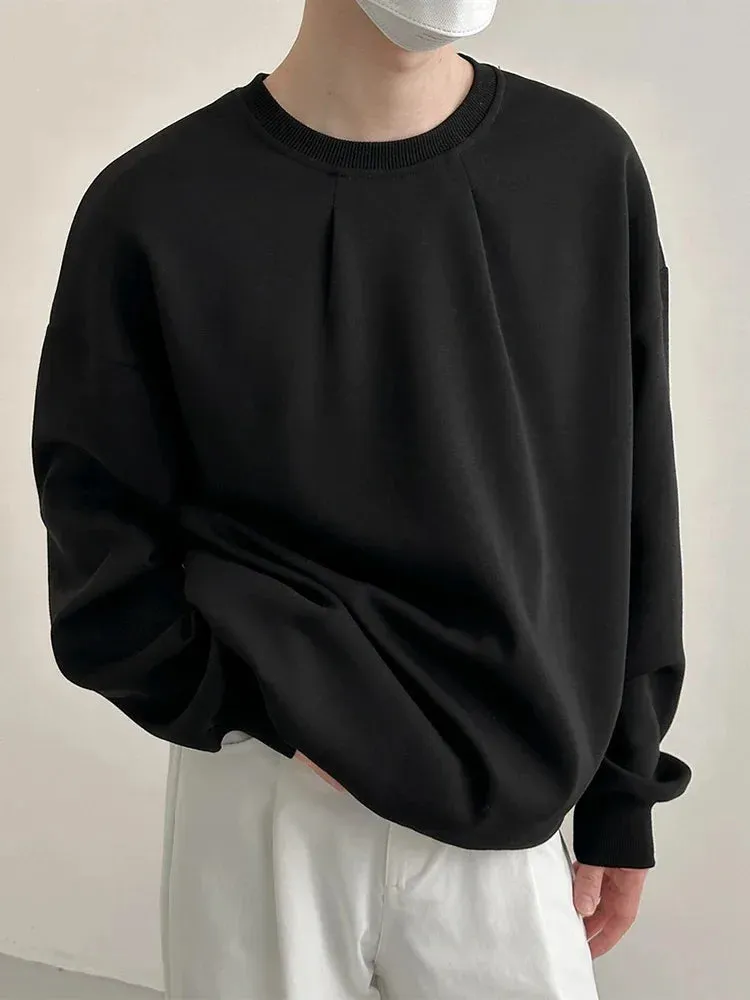 Korean Fashion Crewneck Sweatshirts For Men