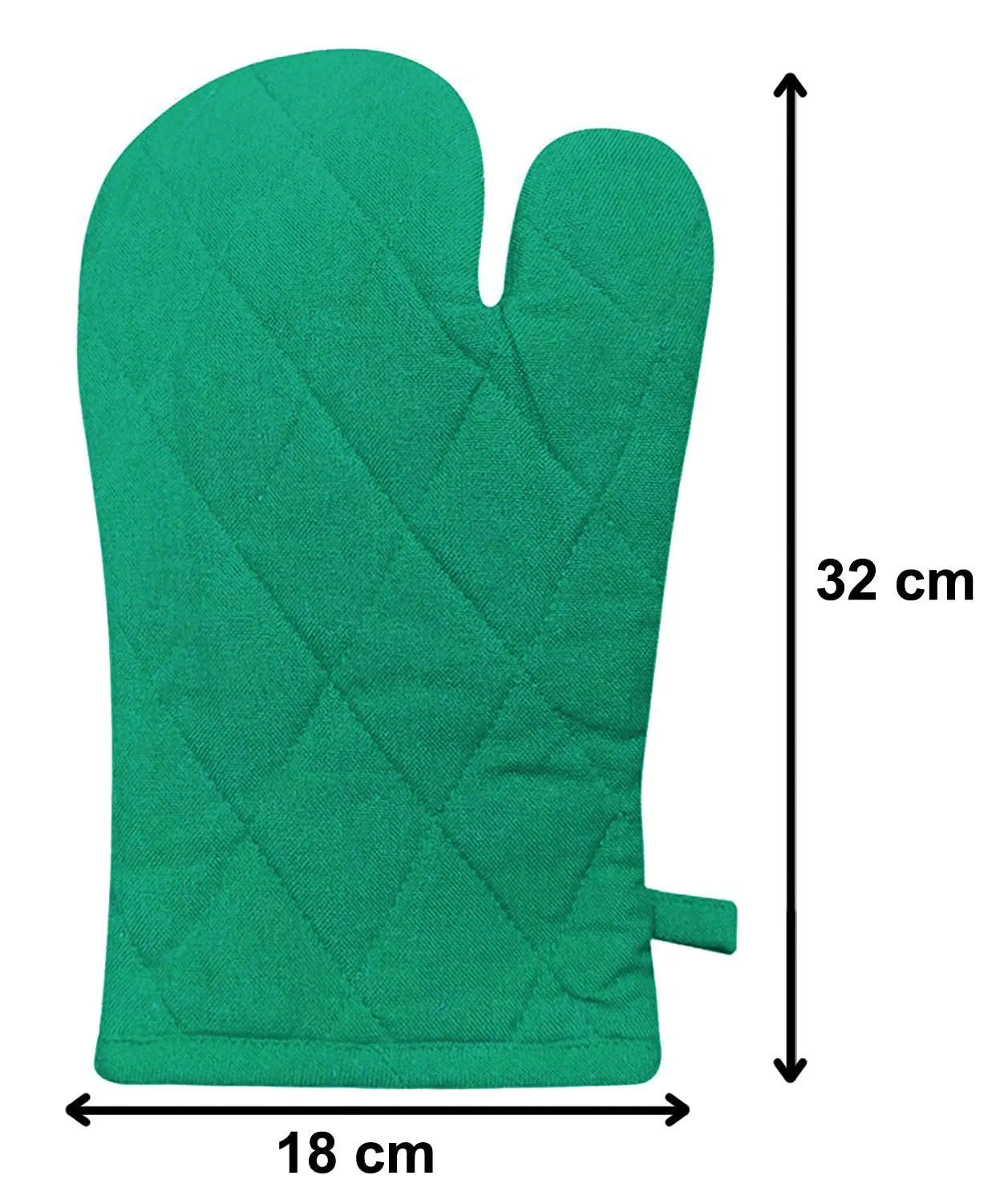 Kuber Industries Cotton Microwave Oven Gloves, Set of 2 (Green)-HS40KUBMART23972