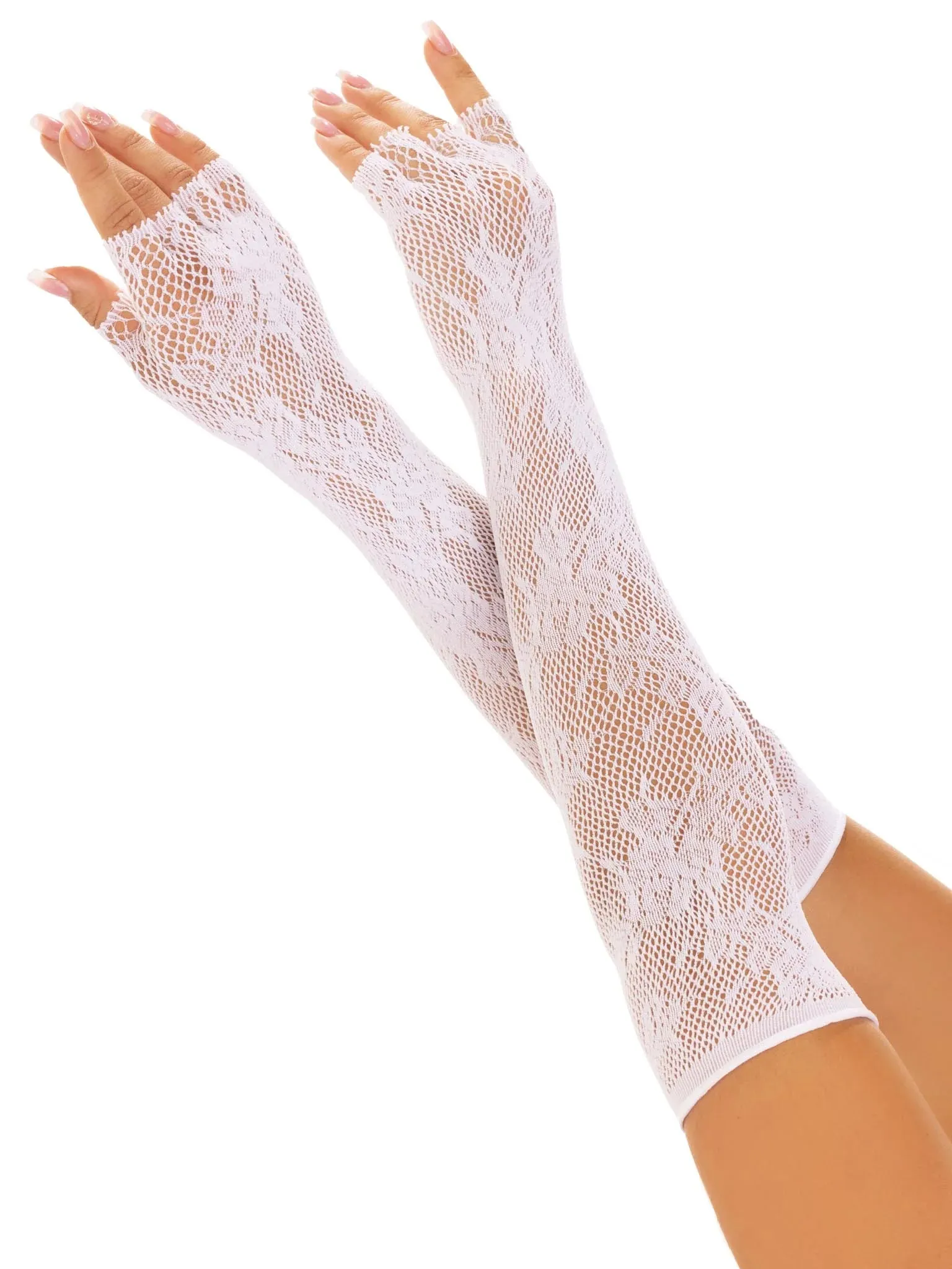 Lace Opera Fingerless Gloves