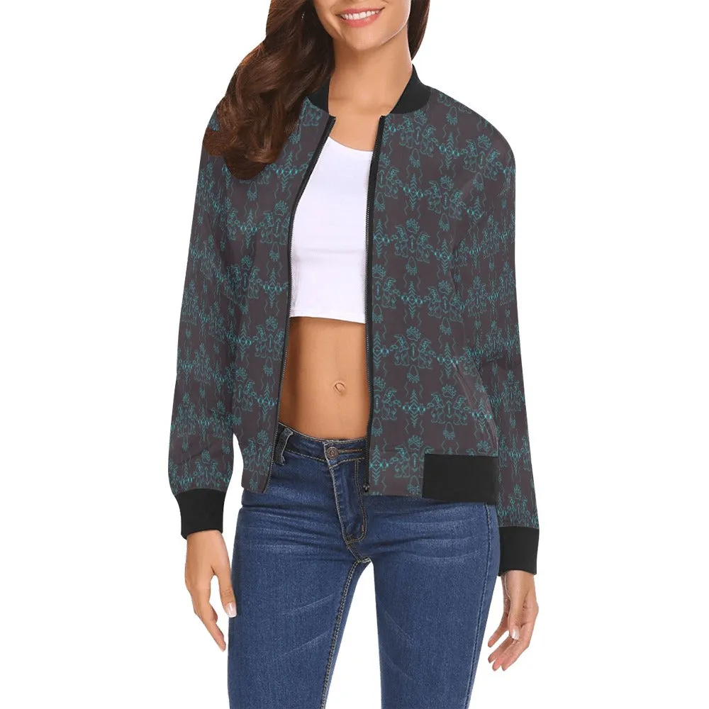 Ledger Bear Bomber Jacket for Women