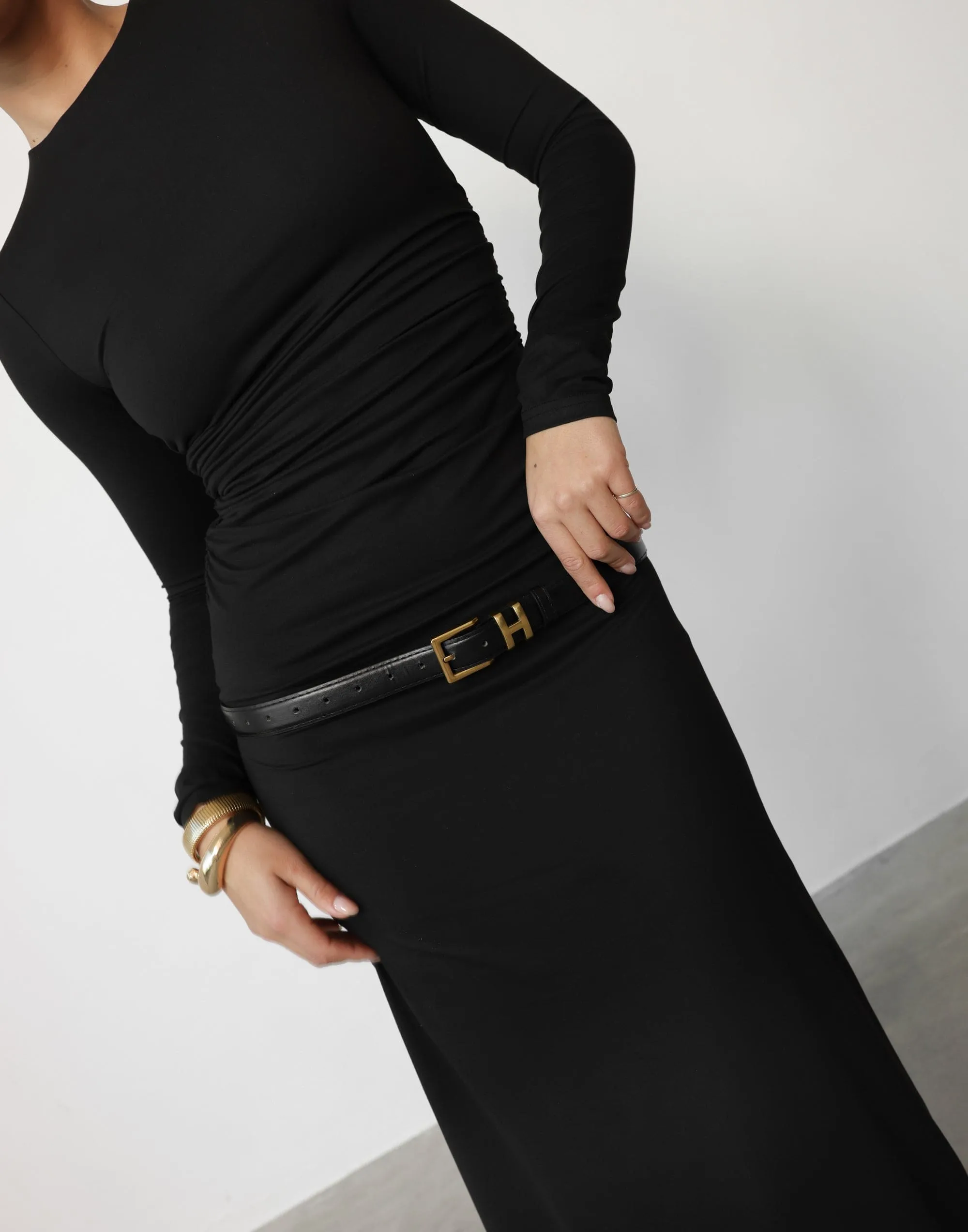 Manon Maxi Dress (Black)