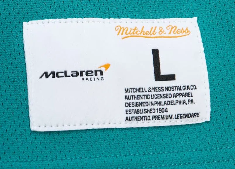 McLaren Racing F1 Special Edition Las Vegas GP Lando Norris Mitchell & Ness Football  Jersey