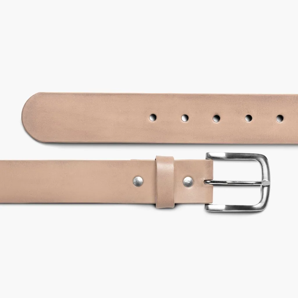 Men's Heritage Leather Belt | Natural Vachetta