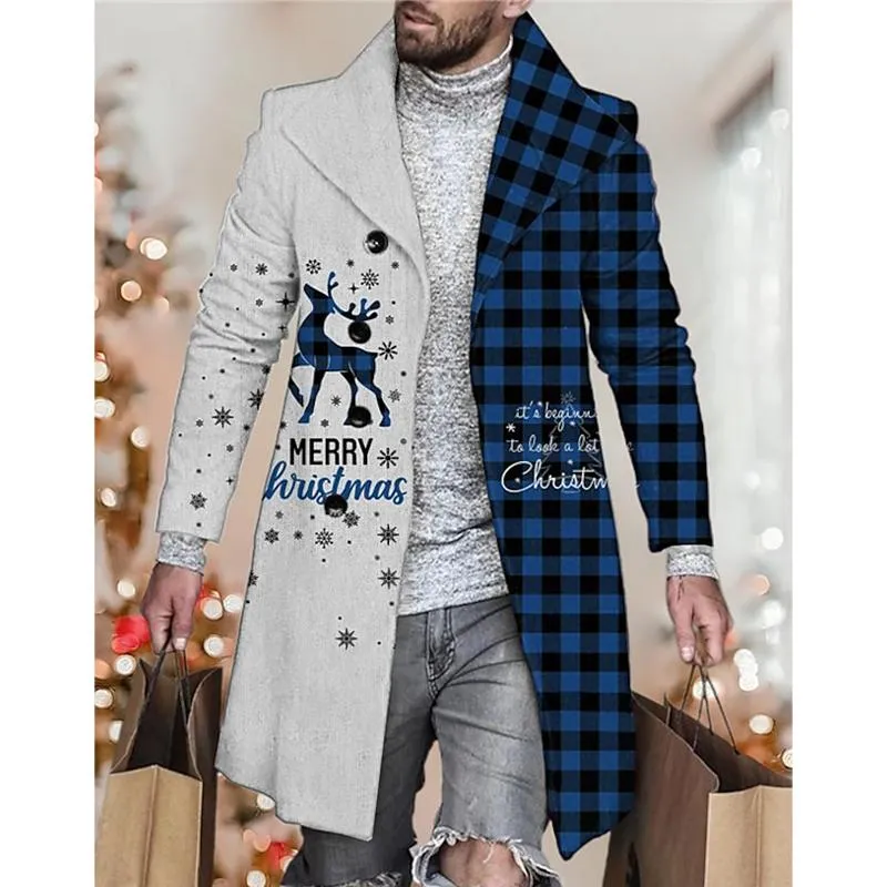 Men's Lapel Printed Jacket 85480383L