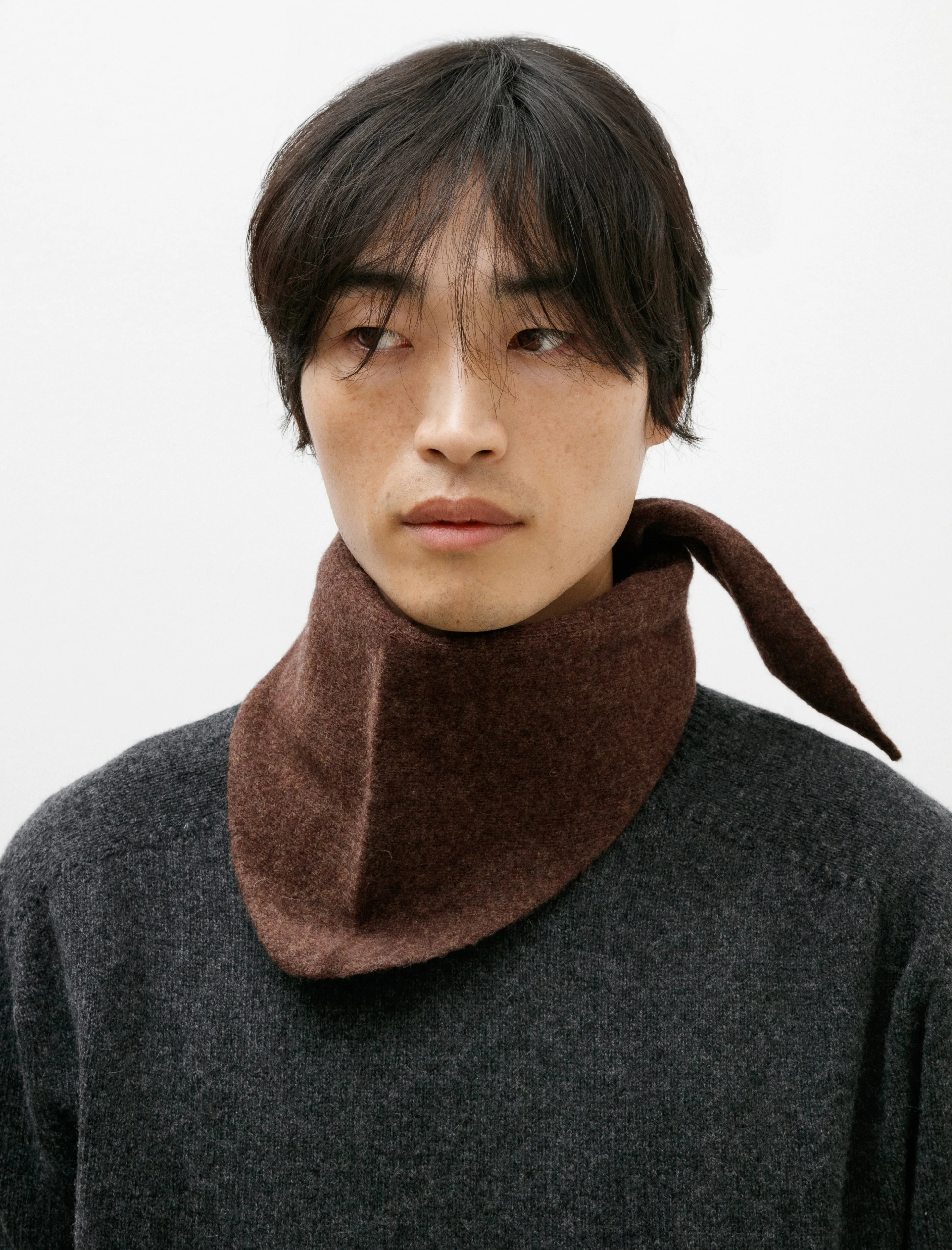 MHL Scout Scarf Lambswool Chestnut