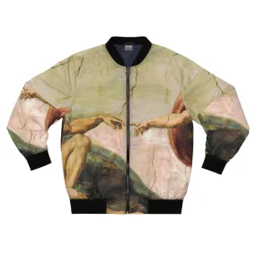 Michelangelo Hands Men's Bomber Jacket