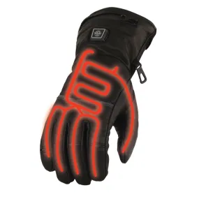 Milwaukee Leather MG7513SET Men’s Heated Winter Gloves for Motorcycle Ski Hunting w/ Battery/Harness Wire and i-Touch