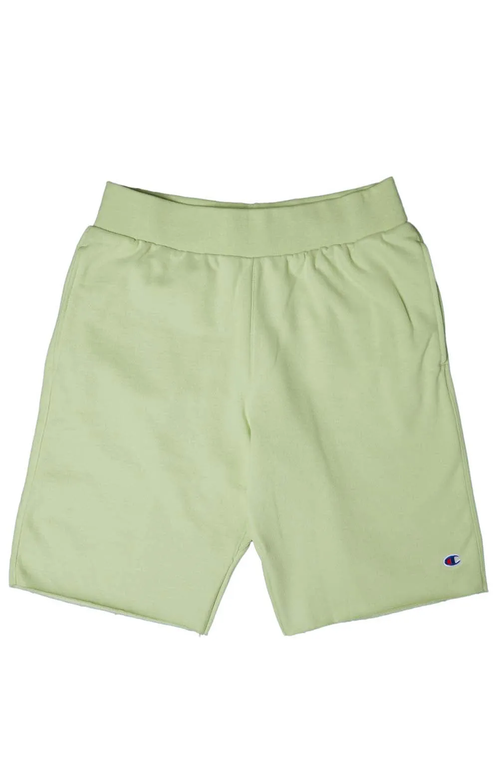 Mint To Be Green Cut-Off Reverse Weave Shorts