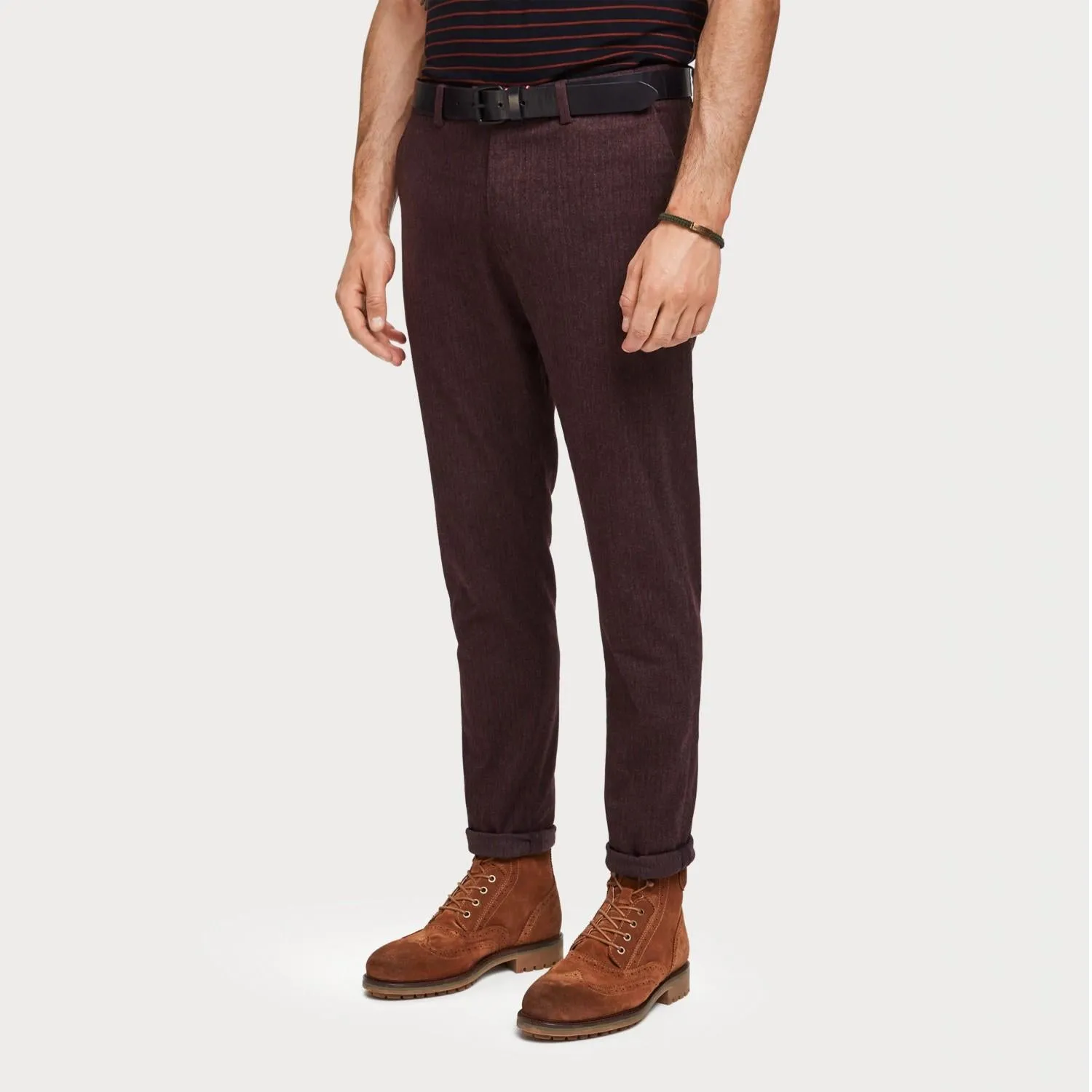 Mott Trousers (Maroon)