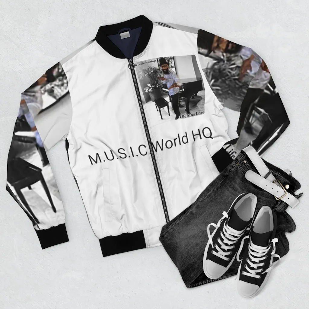 M.U.S.I.C. World HQ  Album Cover Series Men's AOP Bomber Jacket