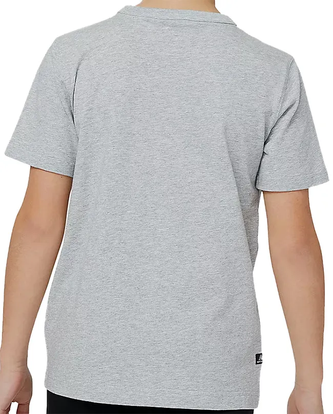 New Balance Junior Essentials Reimagined T Shirt Athletic Grey