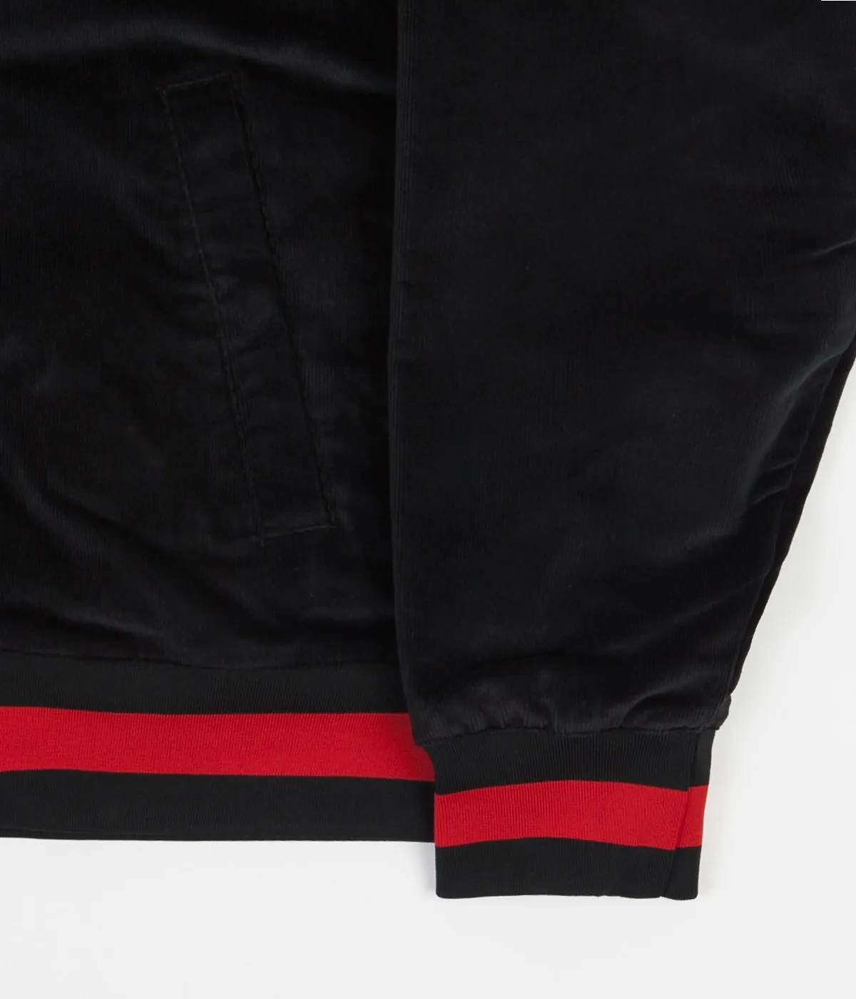 Nike SB Corduroy Bomber Jacket - Black / Black - University Red - Black