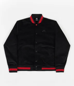 Nike SB Corduroy Bomber Jacket - Black / Black - University Red - Black