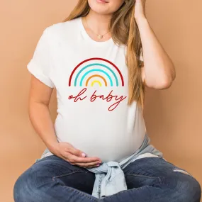 Oh Baby - (Rainbow) - Unisex Tee