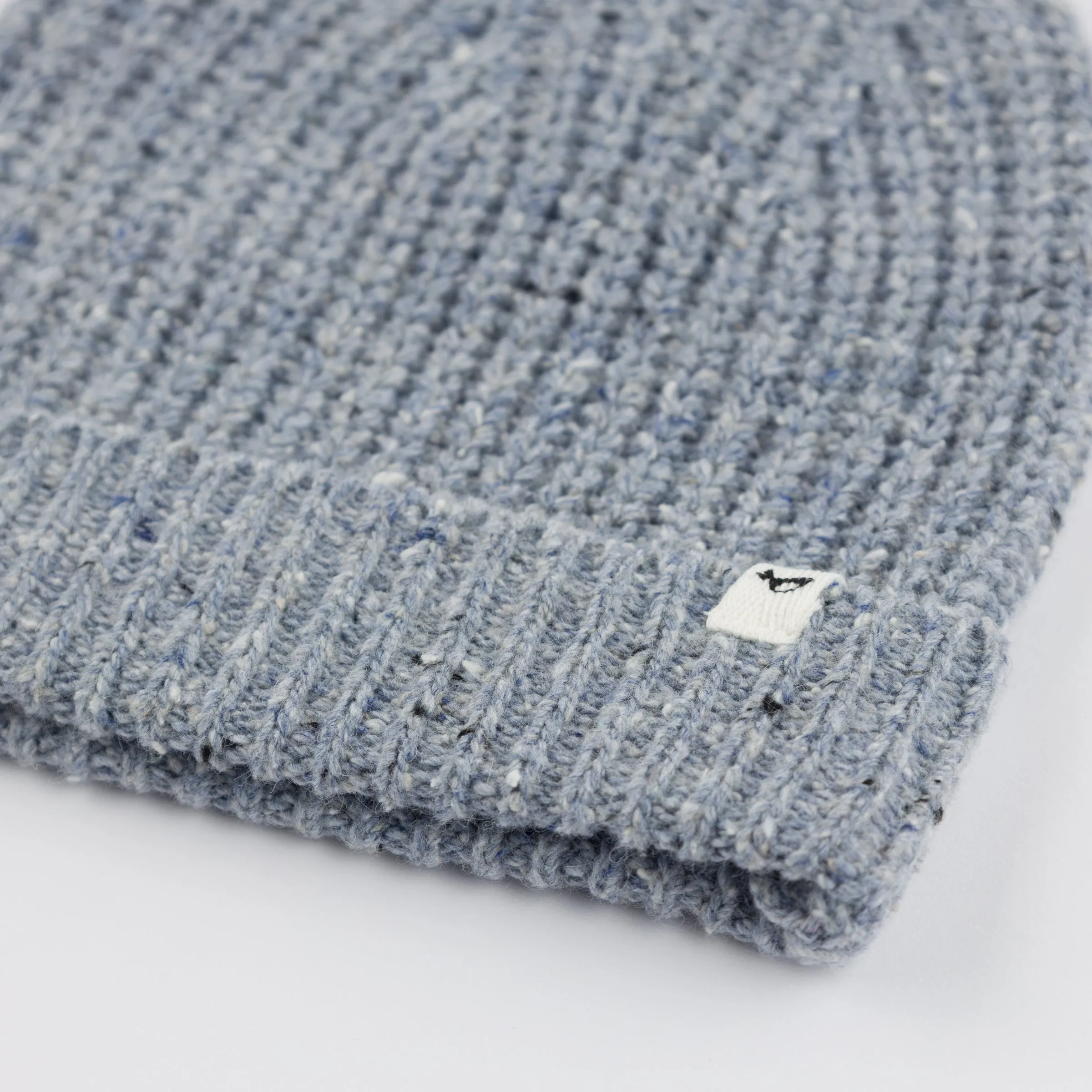 oh baby! Speckled Knit Watchcap Hat - Ocean