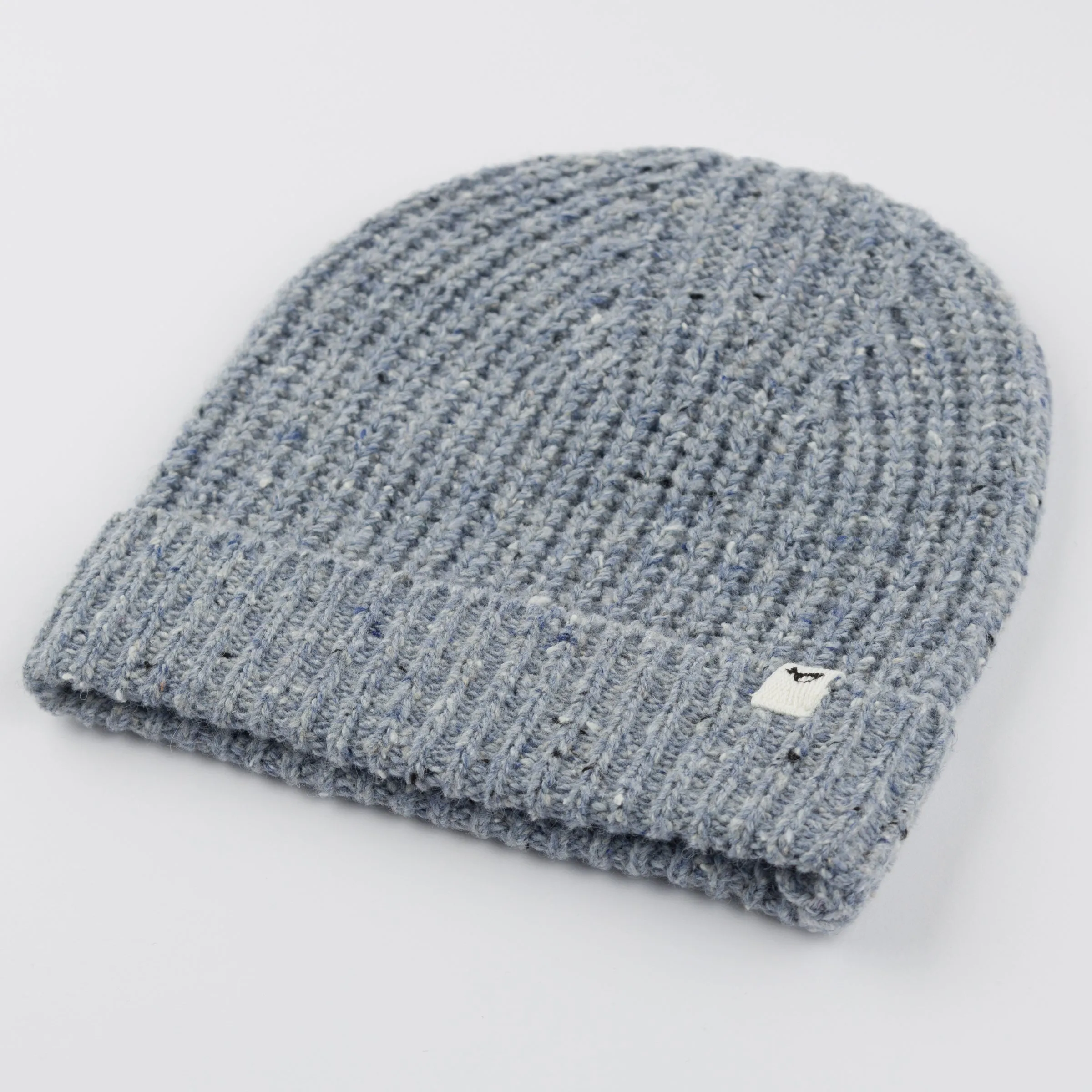 oh baby! Speckled Knit Watchcap Hat - Ocean