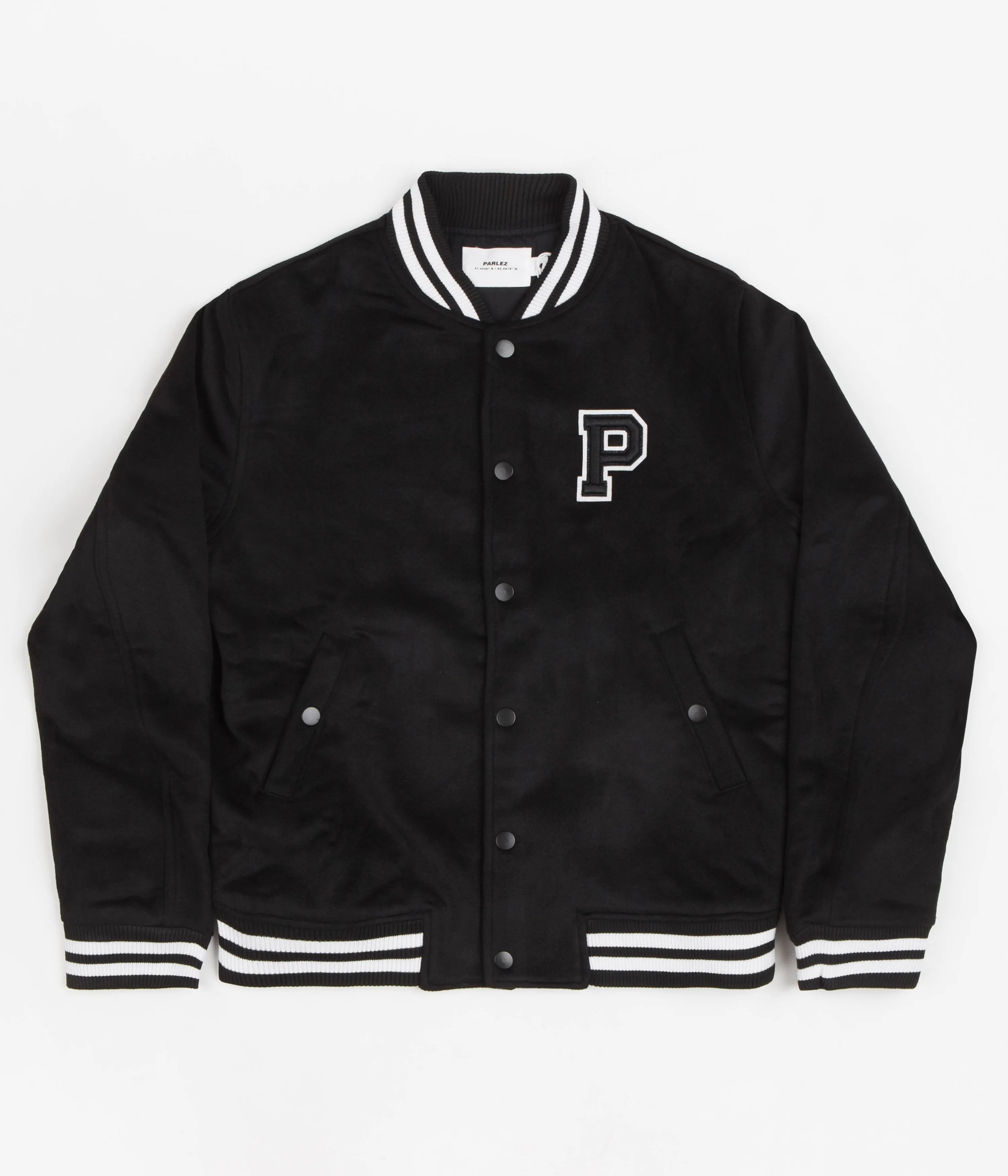 Parlez Bay Bomber College Jacket - Black