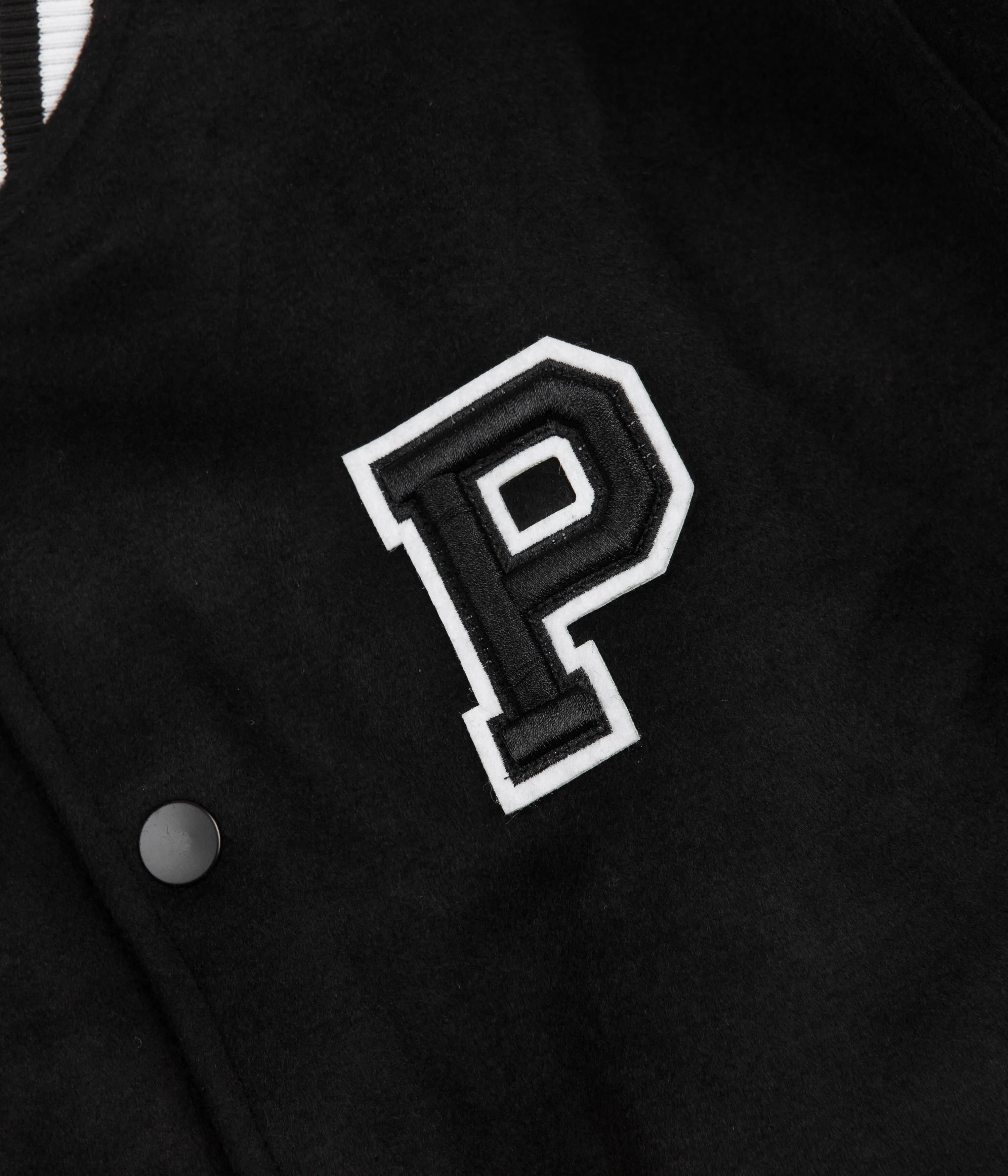 Parlez Bay Bomber College Jacket - Black