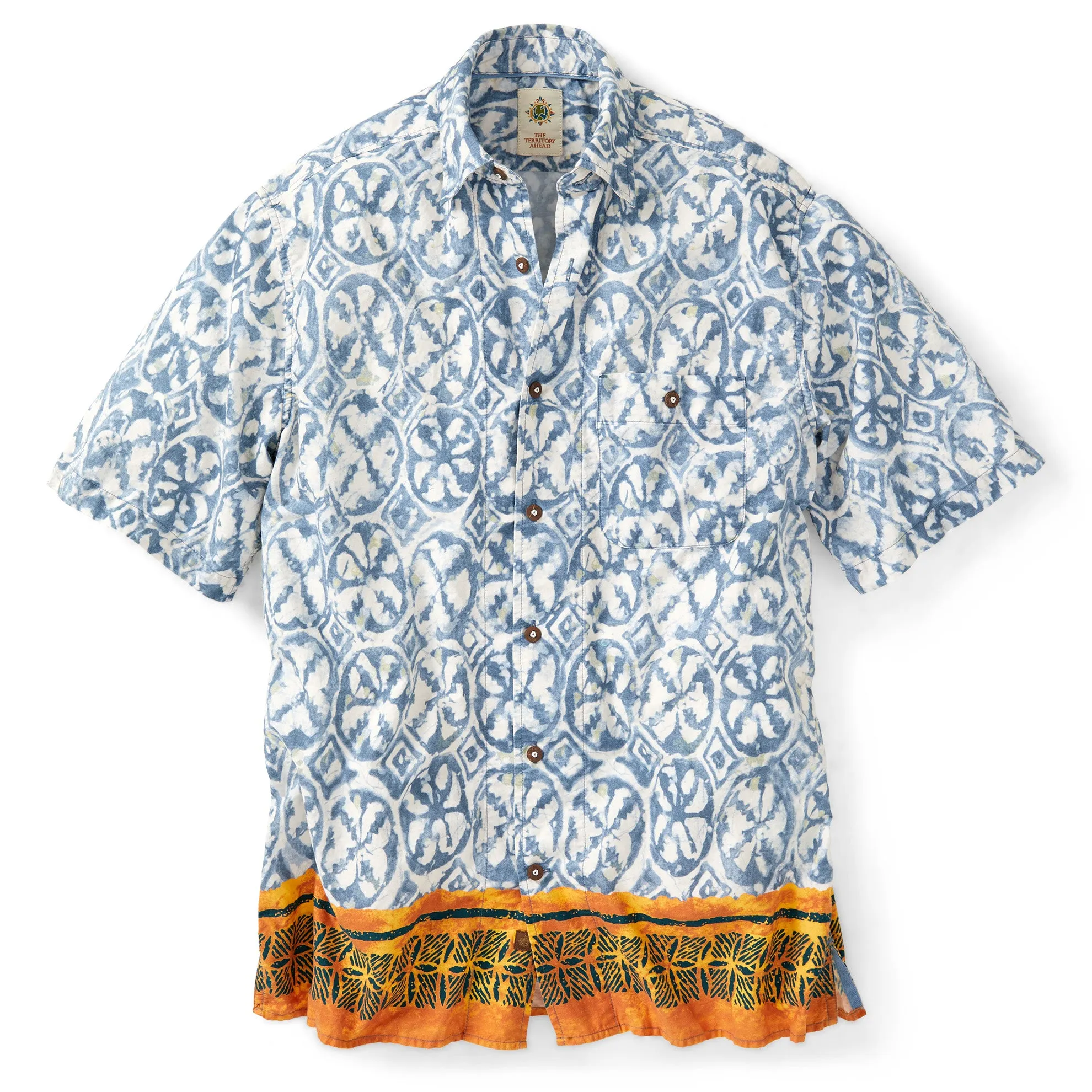 Pemba Island Border-Print Shirt - Tall