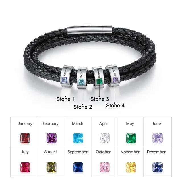 Personalized Multilayer Bracelet for Men Stylish Bracelet for Men Casual Fashion Accessory for Men