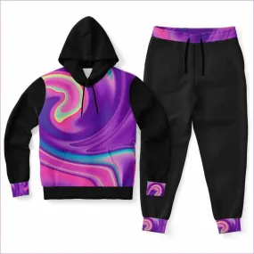 Premium Womens Tie-Dye Black Jogging Set