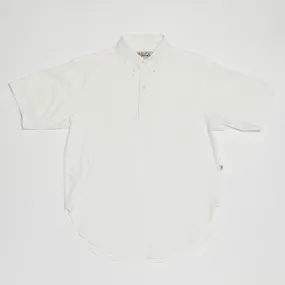 Pull-over Button-down Shirt (White)