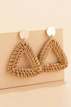 Rattan Earrings