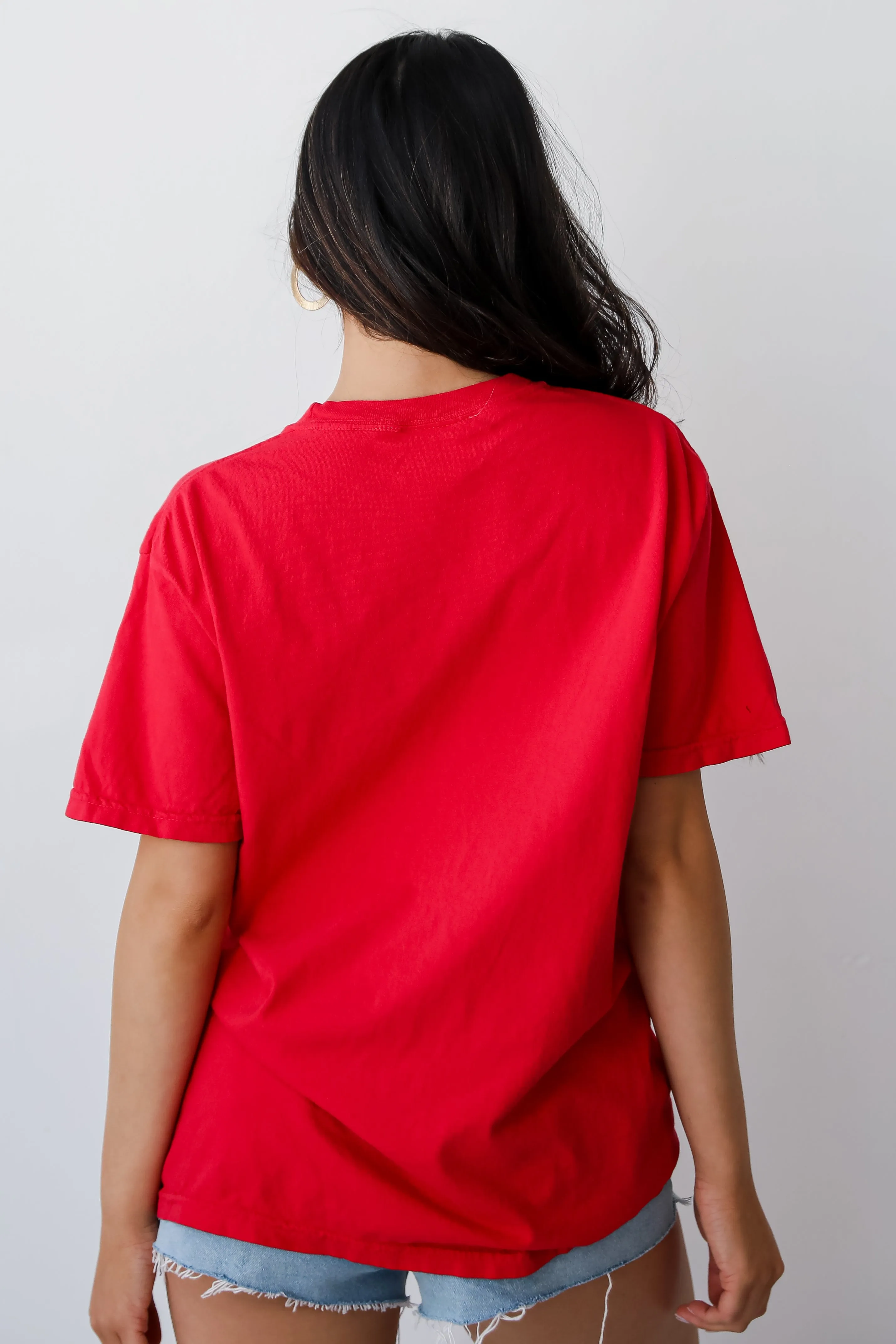 Red Chop Chop Script Tee