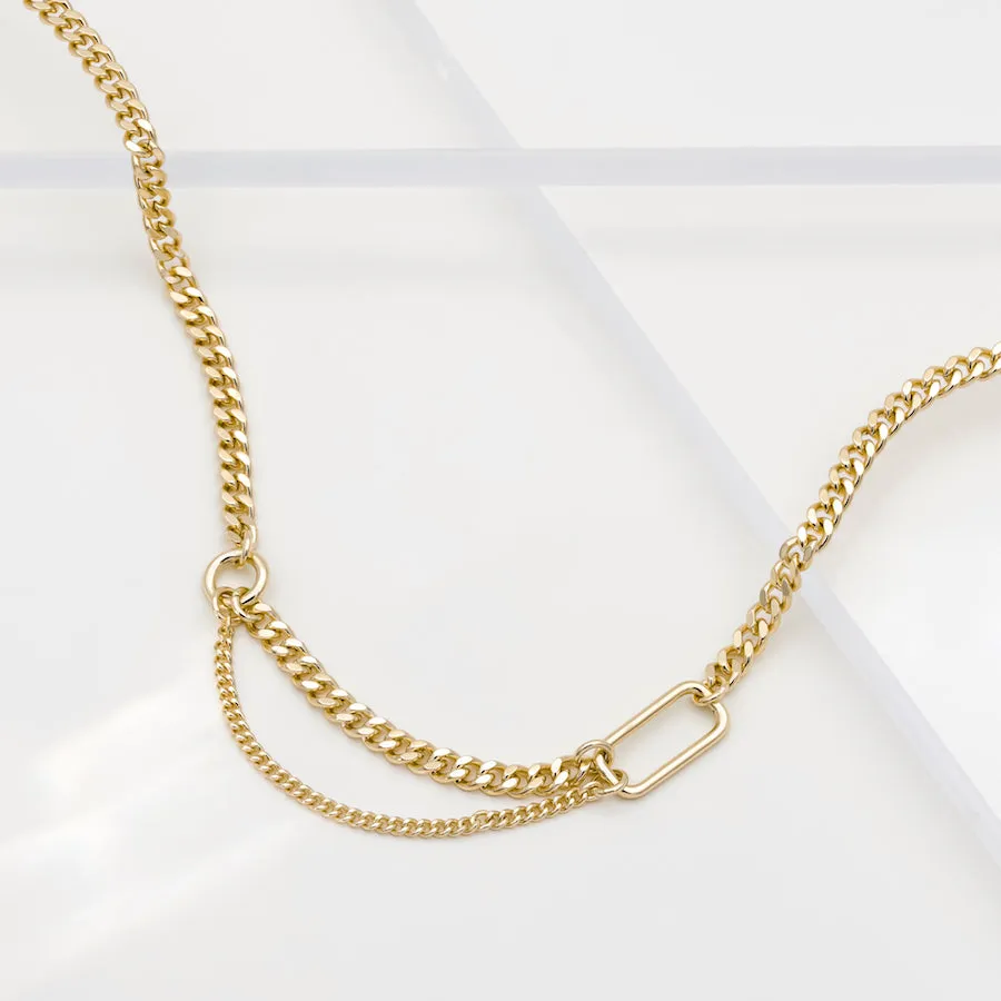 Reflect XL Curb Chain Gold Necklace