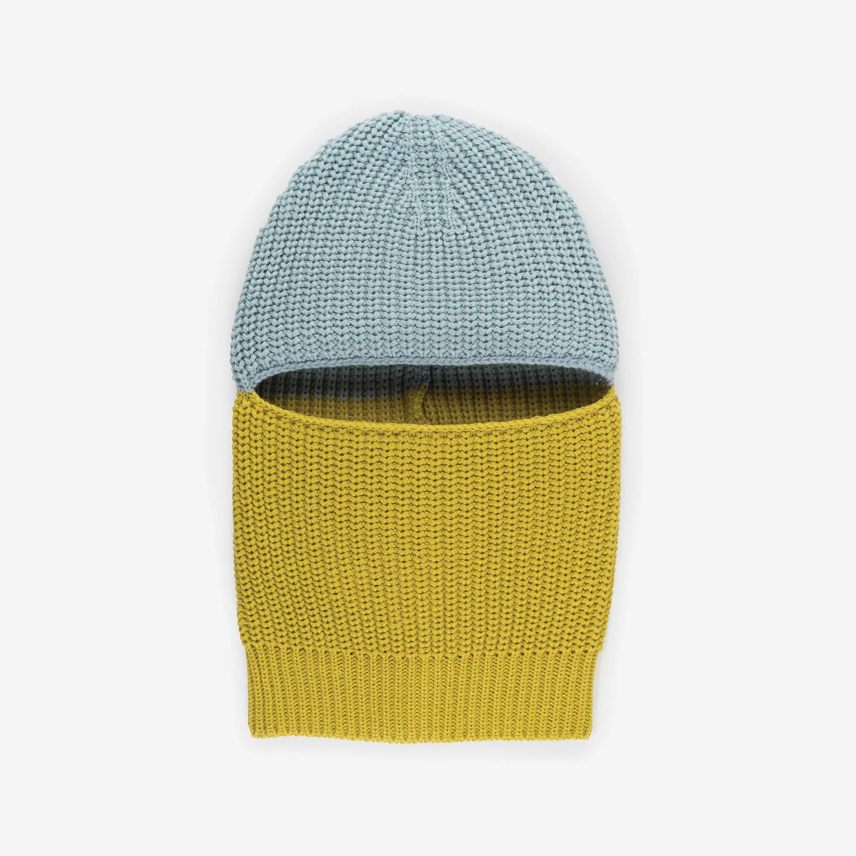 Ribbed Colorblock Balaclava