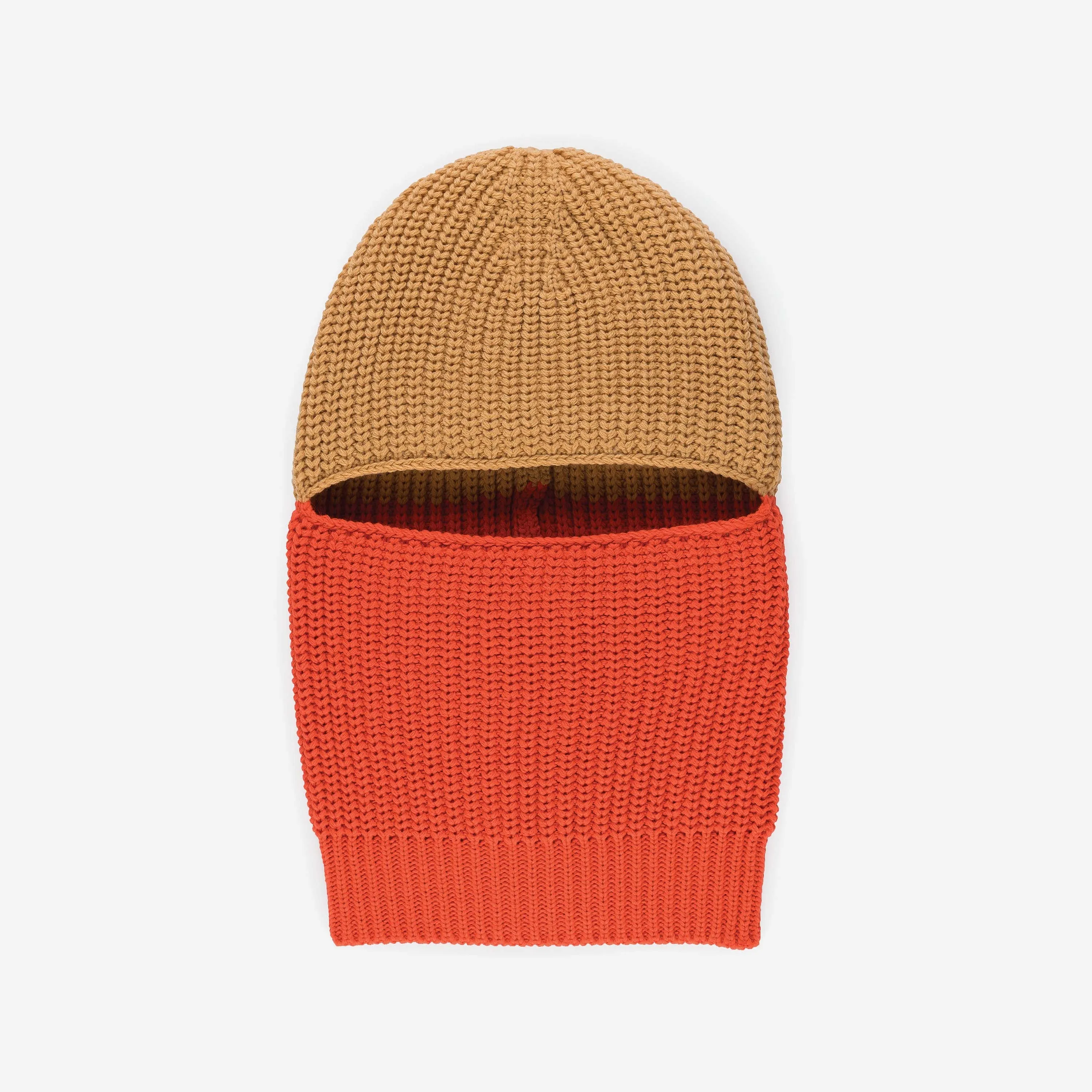 Ribbed Colorblock Balaclava