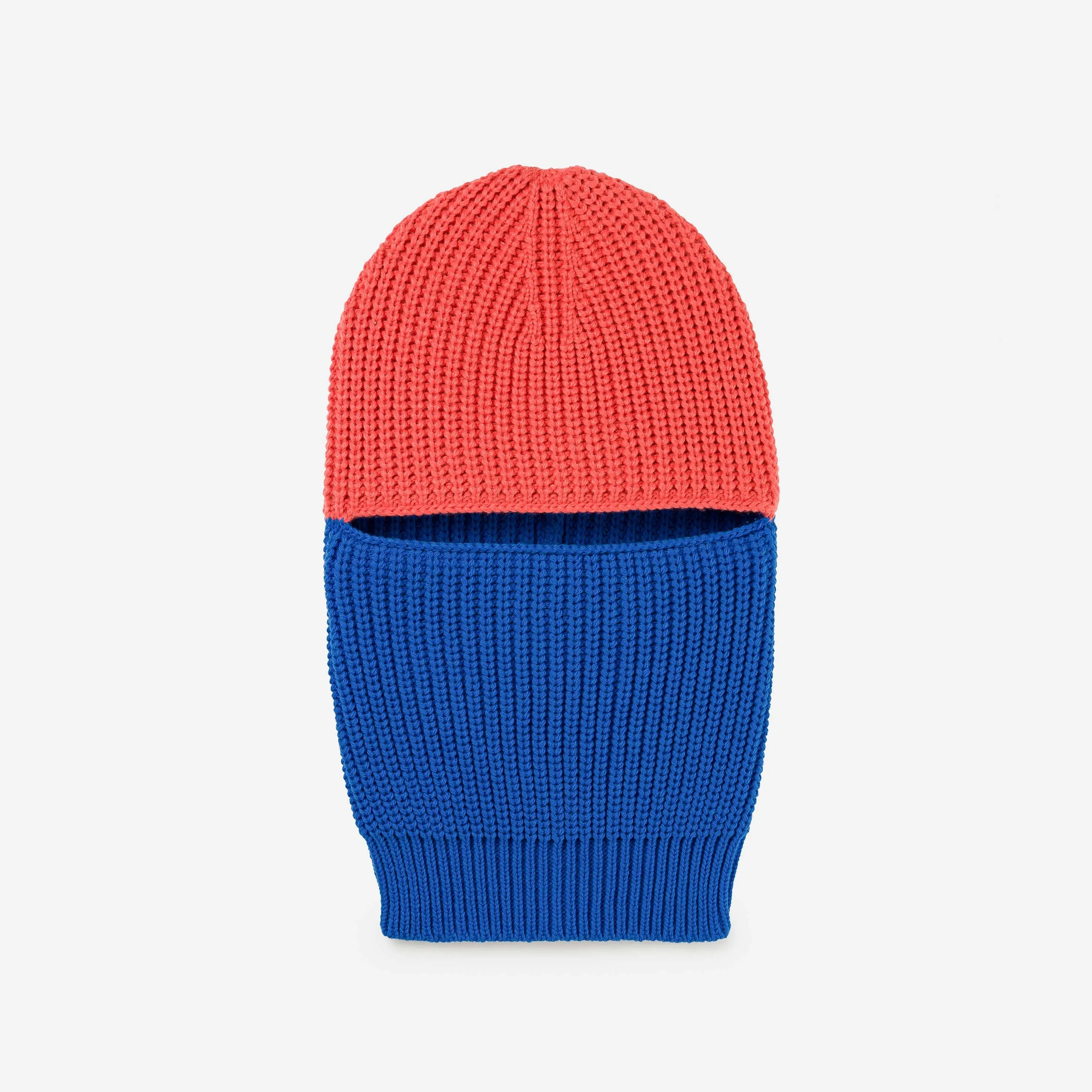 Ribbed Colorblock Balaclava