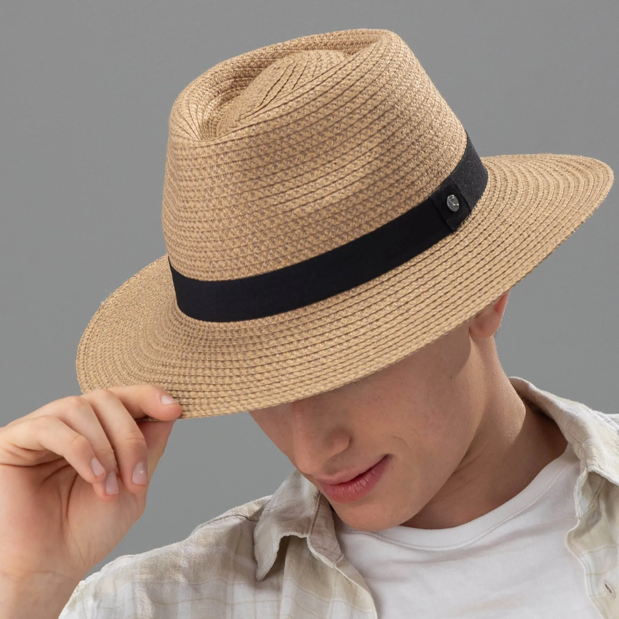 Rigon Apache Unisex Fedora - Caramel