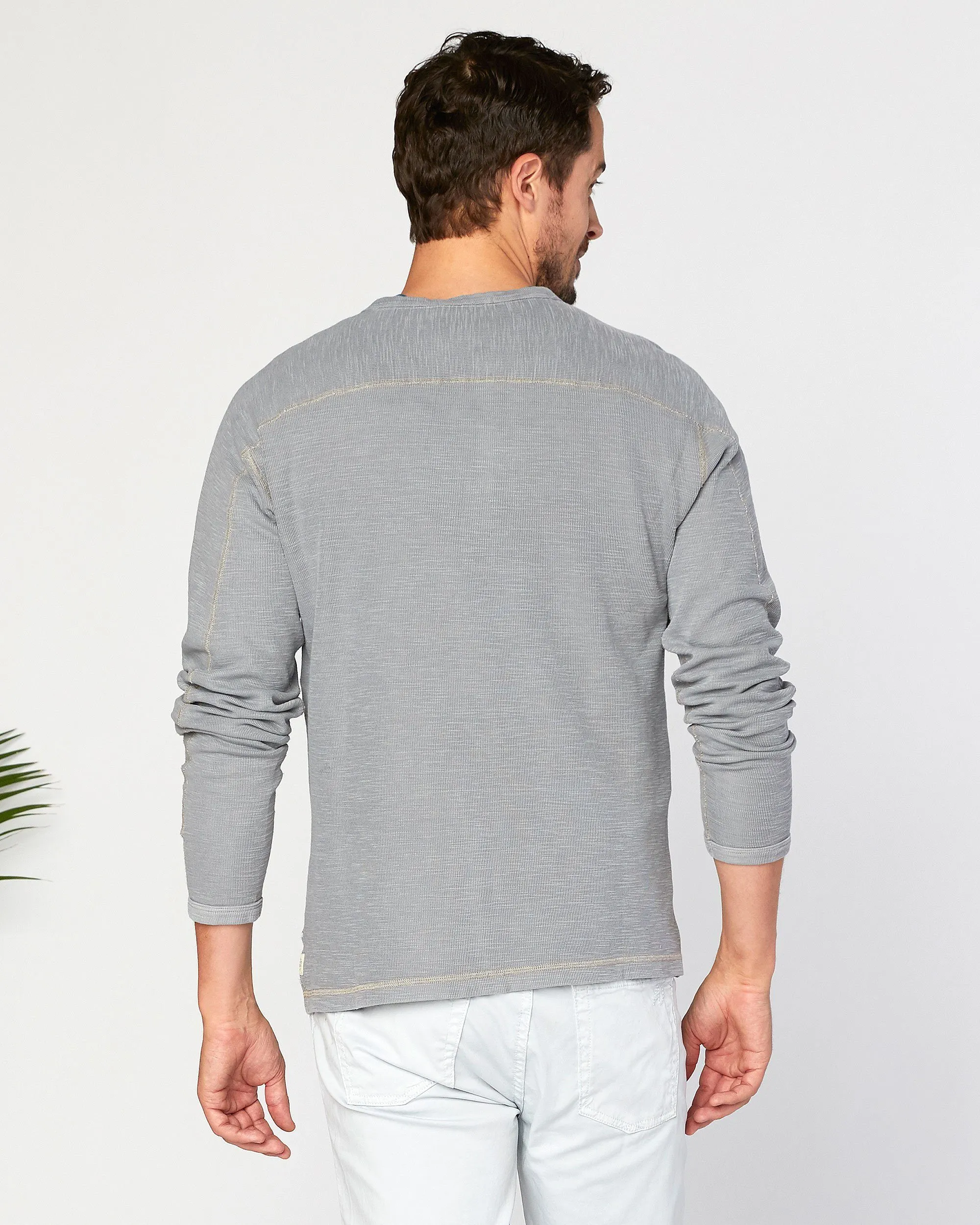 Riptide Flat Back Slub Thermal Henley