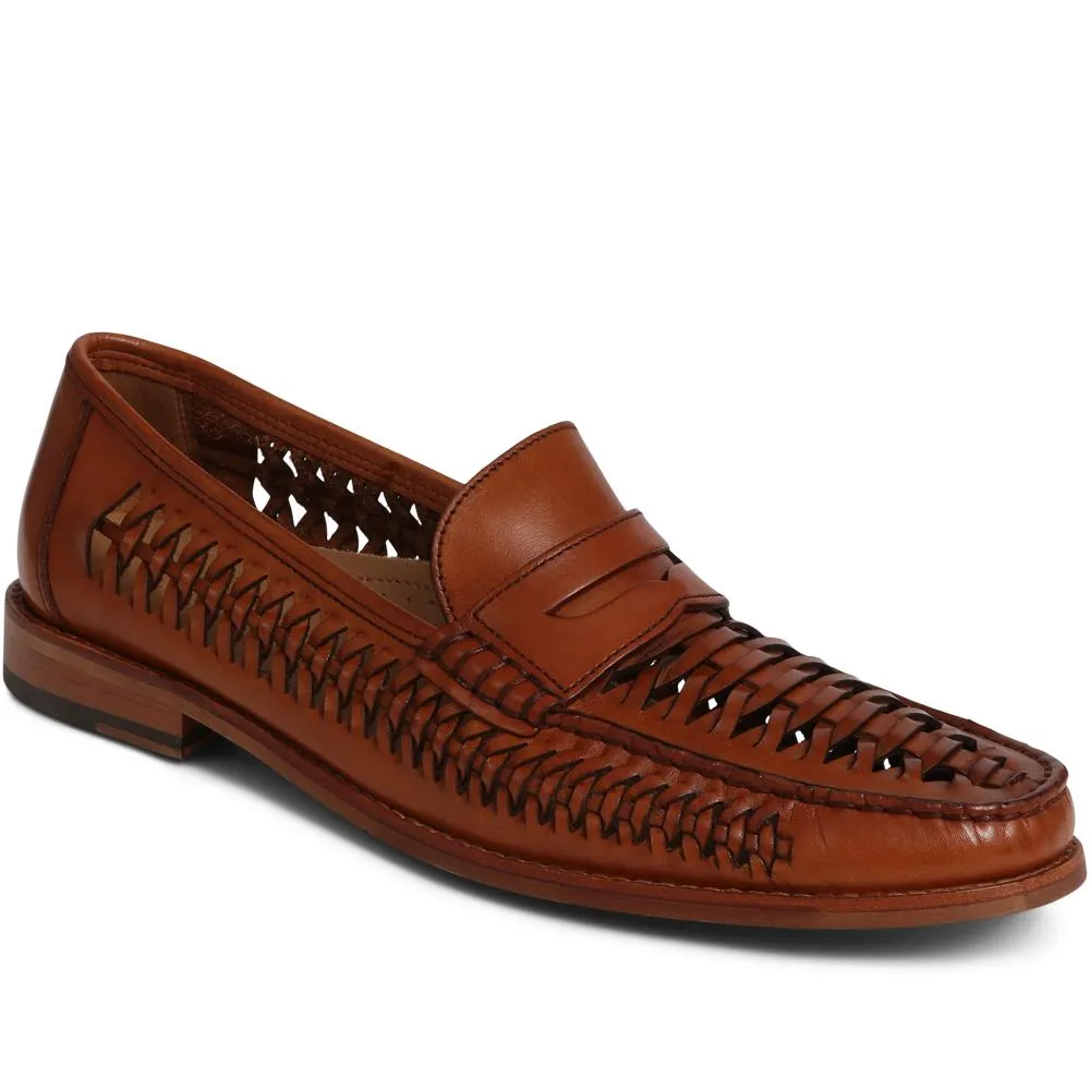 Riverside Woven Leather Loafers - RIVERSIDE / 319 873