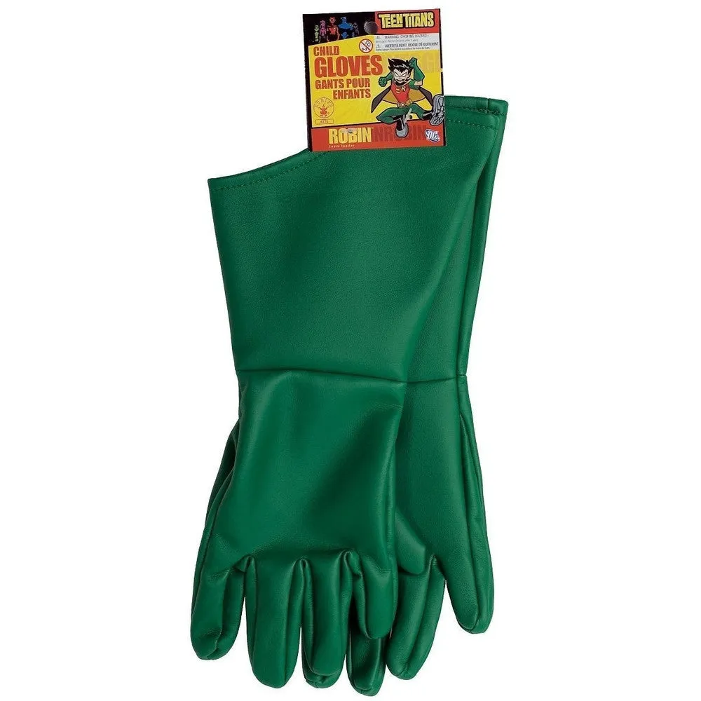 Robin Child Size Boys Kids Batman Costume Gloves Accessory