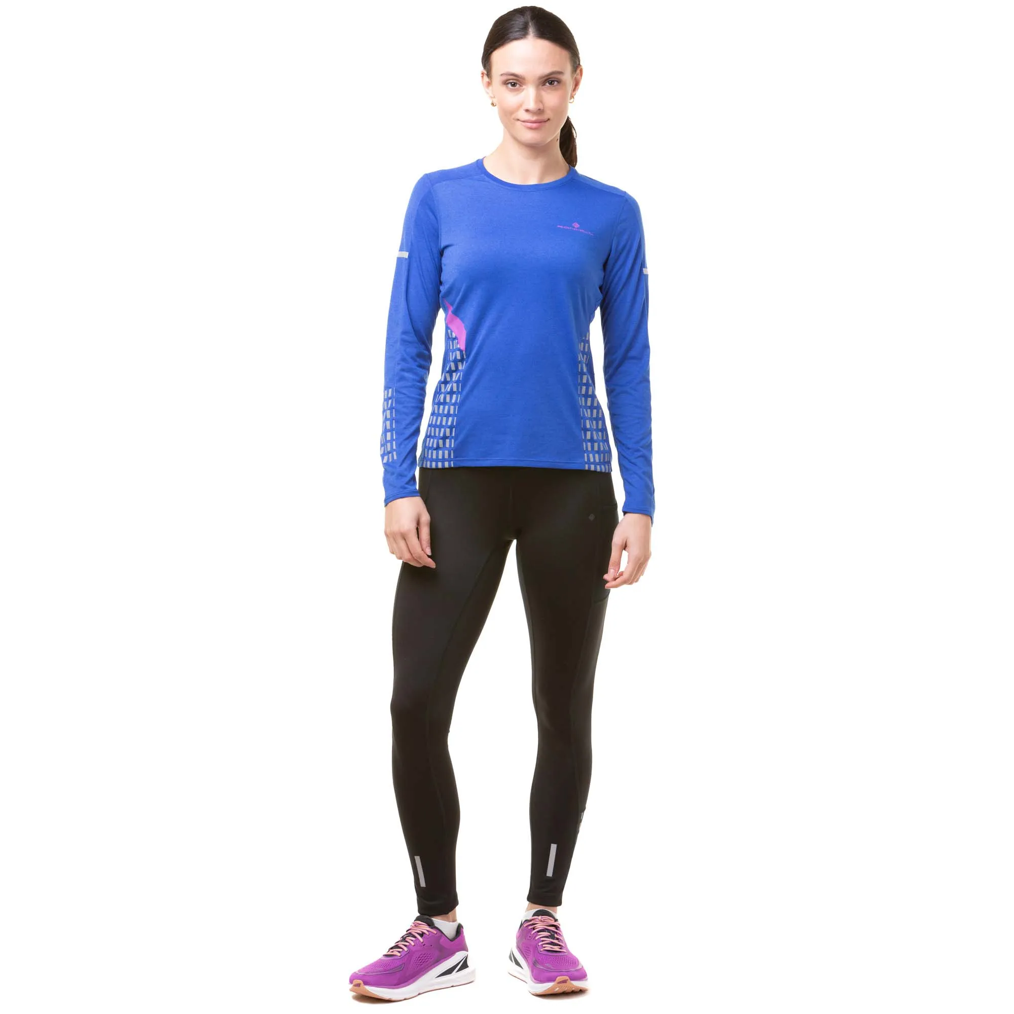 Ronhill | Women's Tech Afterhours L/S Tee - Cobalt